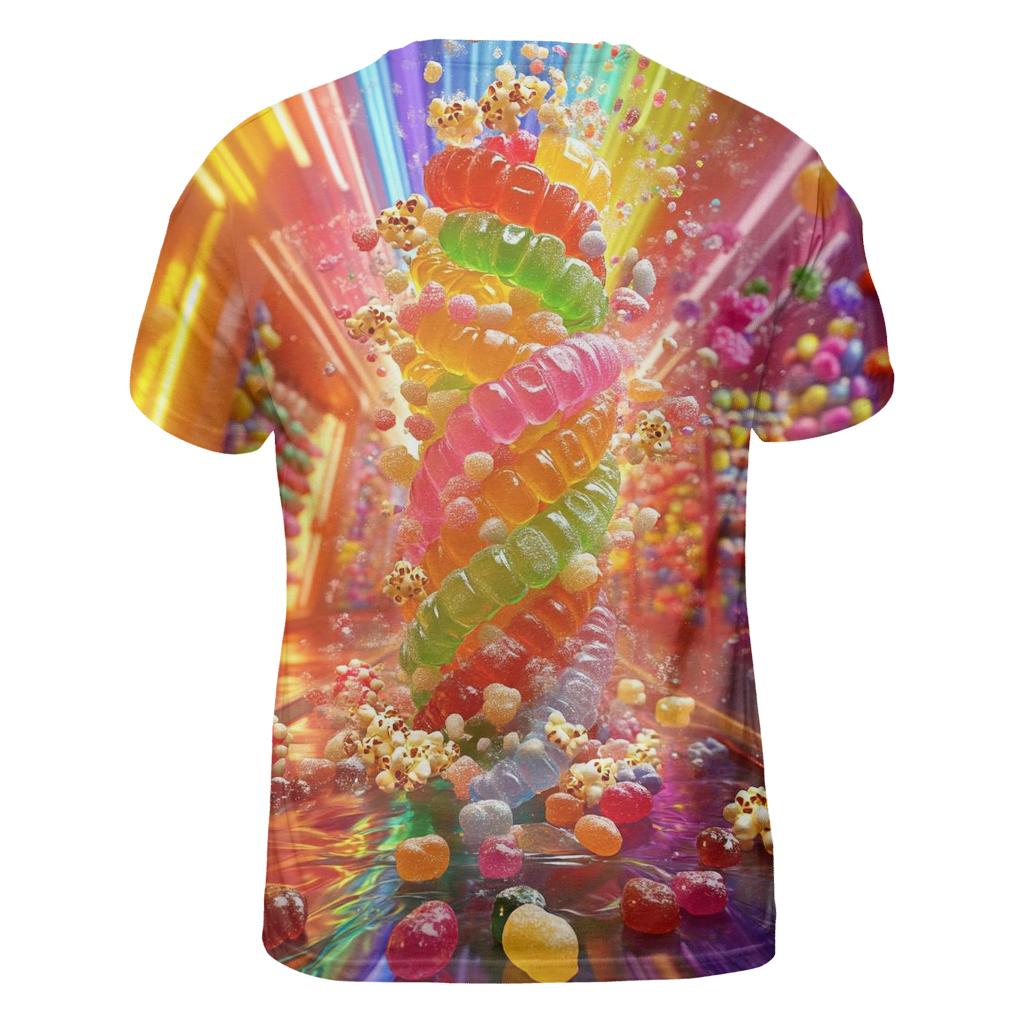 Gummy Tempest Candy Tornado designer pattern shirts