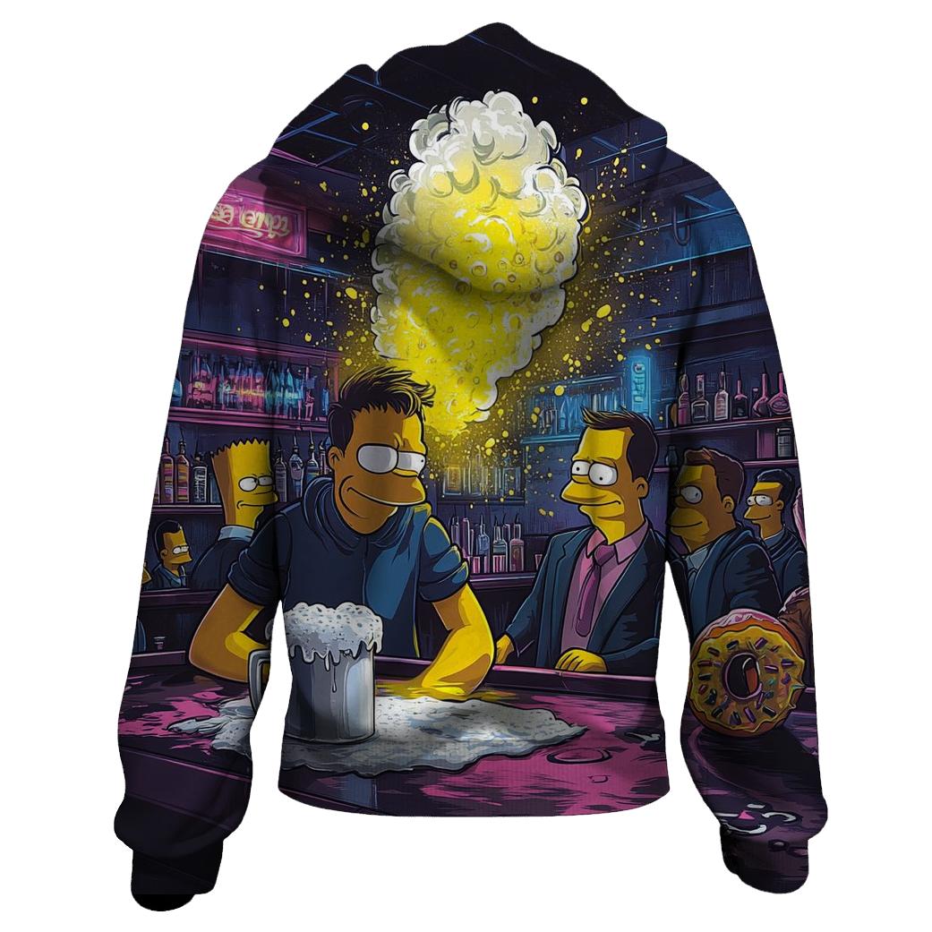 Moes Neon Nighttime Soda Storm printed hoodies