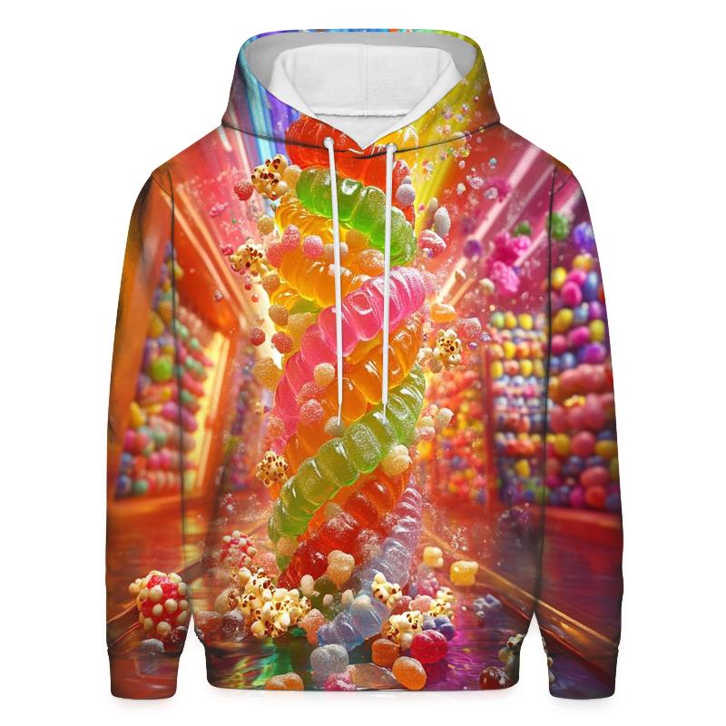 Gummy Tempest Candy Tornado graphic hoodies