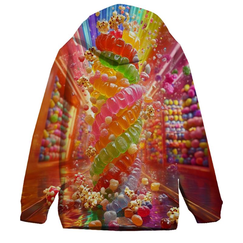 Gummy Tempest Candy Tornado graphic hoodies
