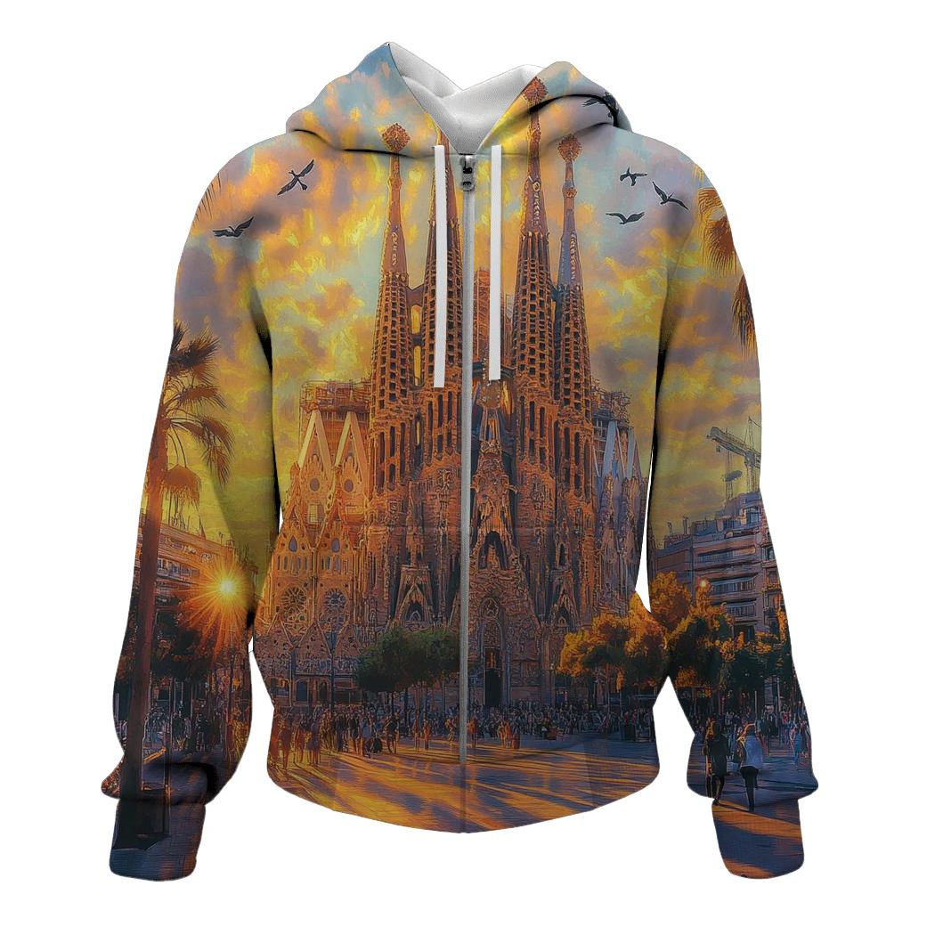 Sagrada Familia - Barcelona designer hoodies