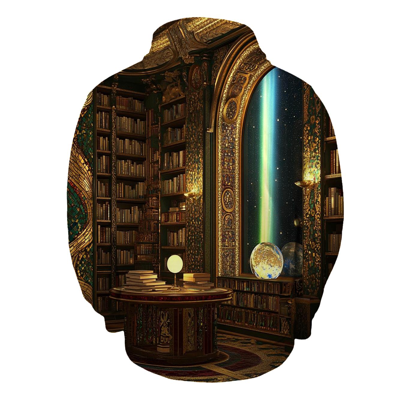 Gustav Klimt Inspired Aurora Library Salon graphic hoodies