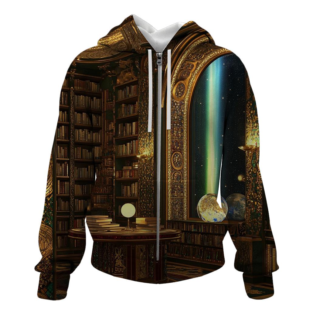 Gustav Klimt Inspired Aurora Library Salon pullover hoodies