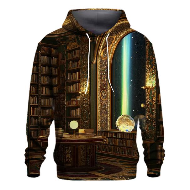Gustav Klimt Inspired Aurora Library Salon graphic hoodies