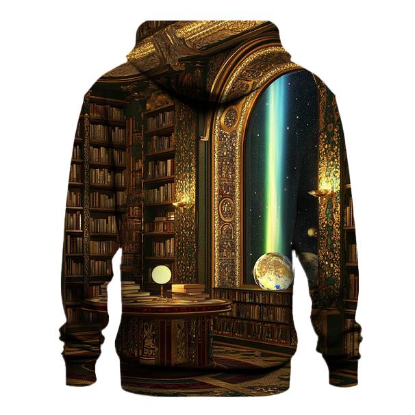 Gustav Klimt Inspired Aurora Library Salon graphic hoodies