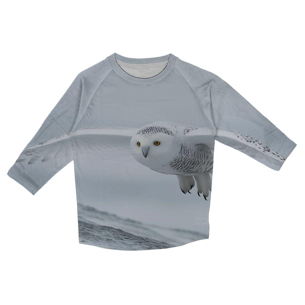 Frostline Forager Snowy Owl custom 3/4 sleeve shirts