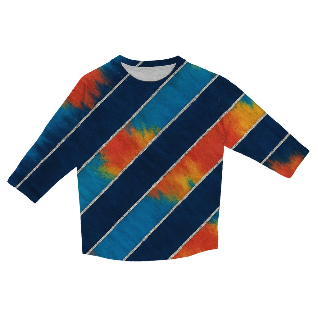 Solar Flare Arashi Diagonal Sweep cotton quarter sleeve shirts