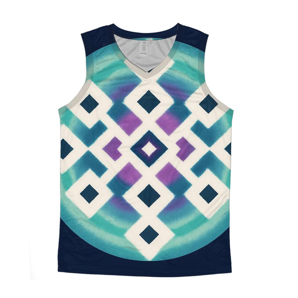 Aurora Itajime Lattice Mandala sports performance tank tops