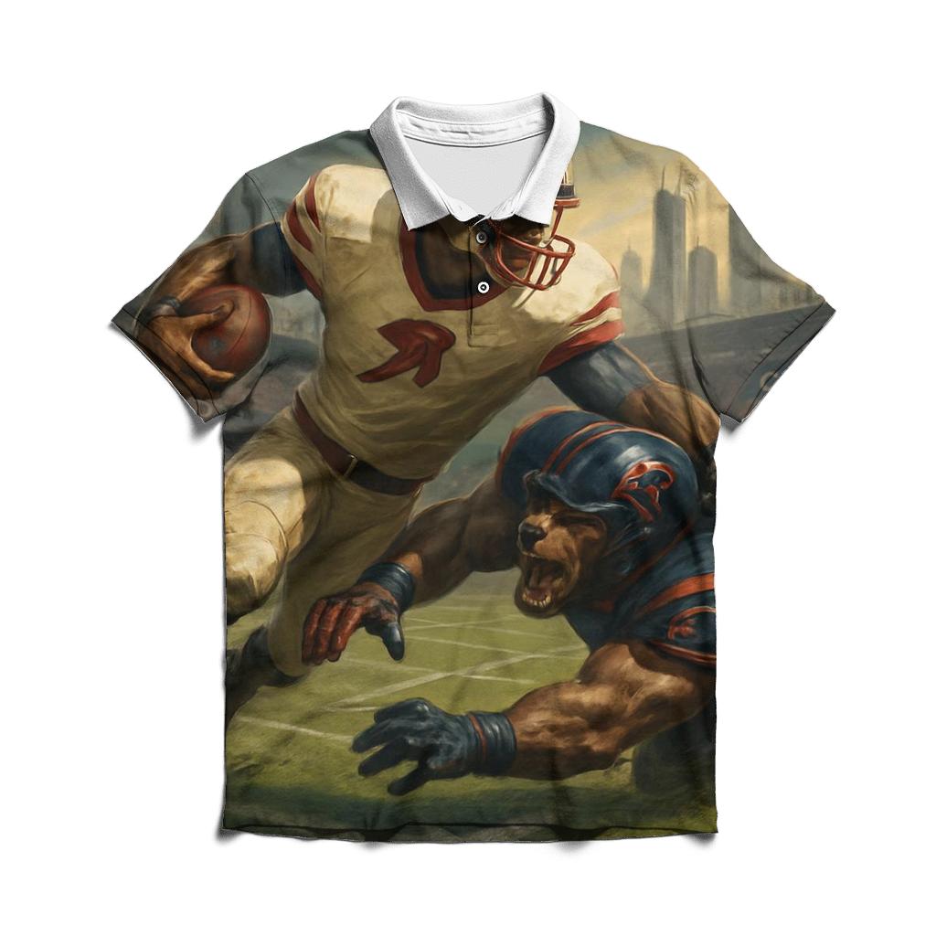 Skyline Scrimmage Braves Versus Cubs stylish collar polo tees