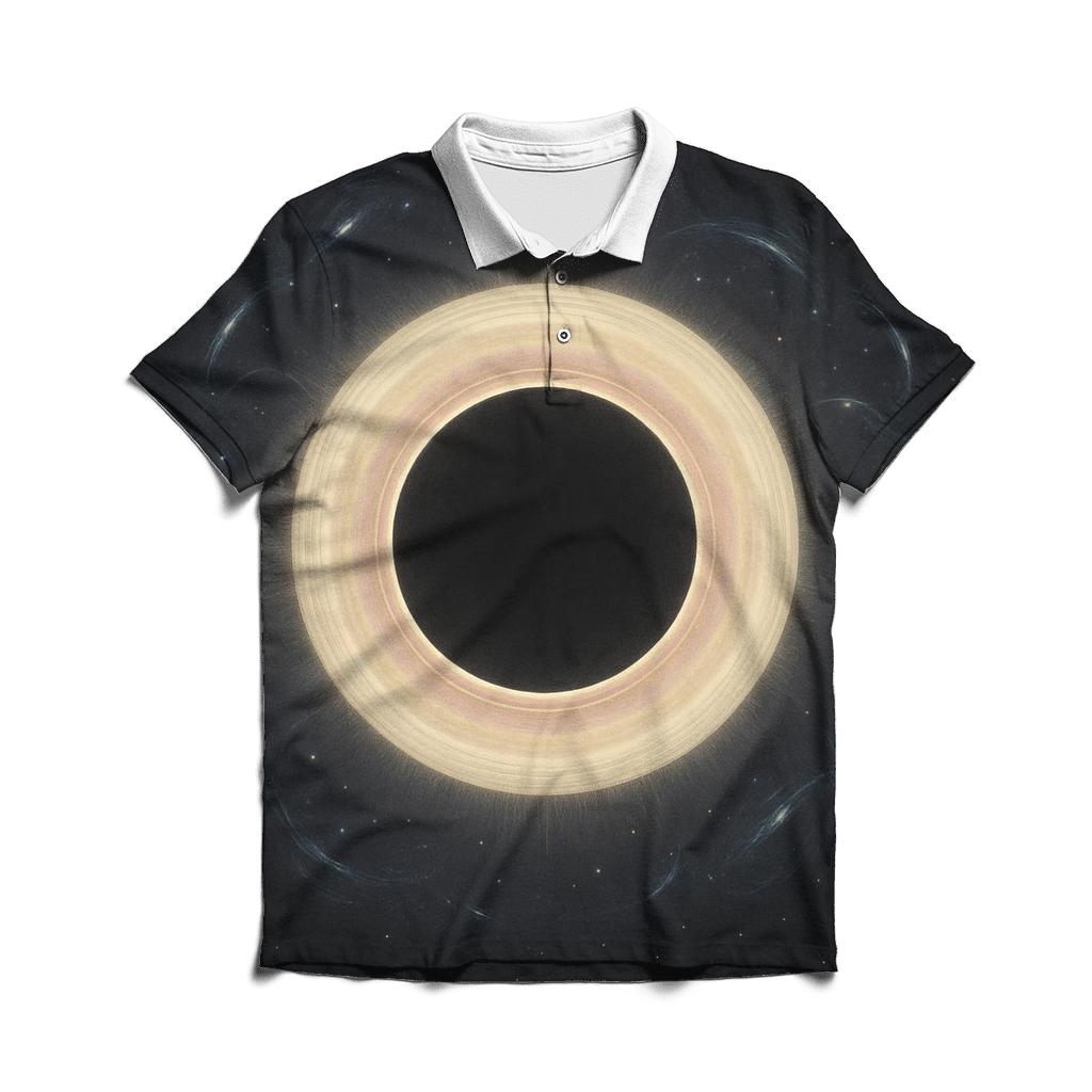 Gravitational Lens Arclets Around An Eclipse Corona embroidered polo tops