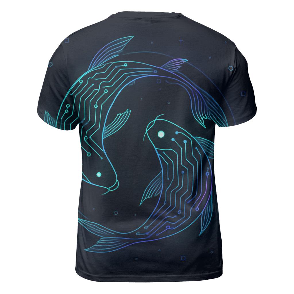 Aurora Circuit Koi trendy printed shirt styles