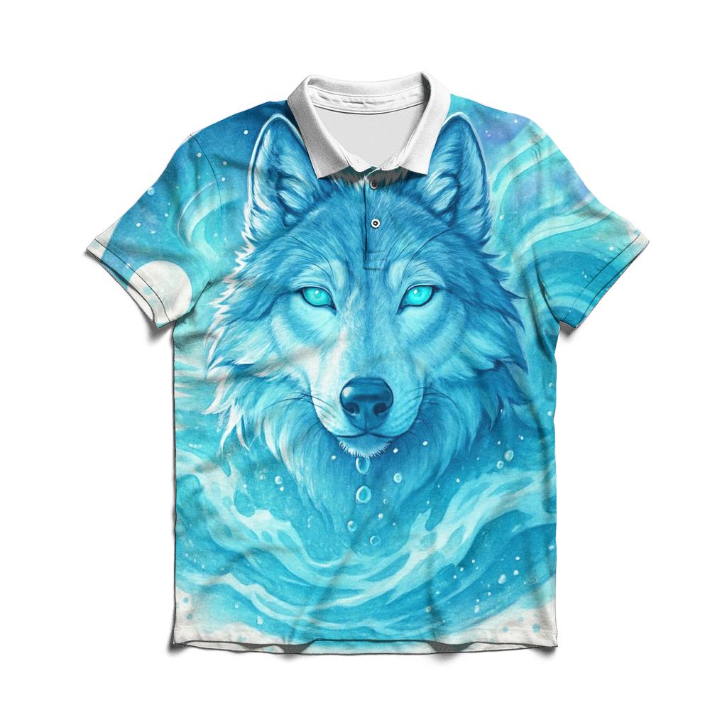 Tideborne Aurora Wolf casual sports polo shirts