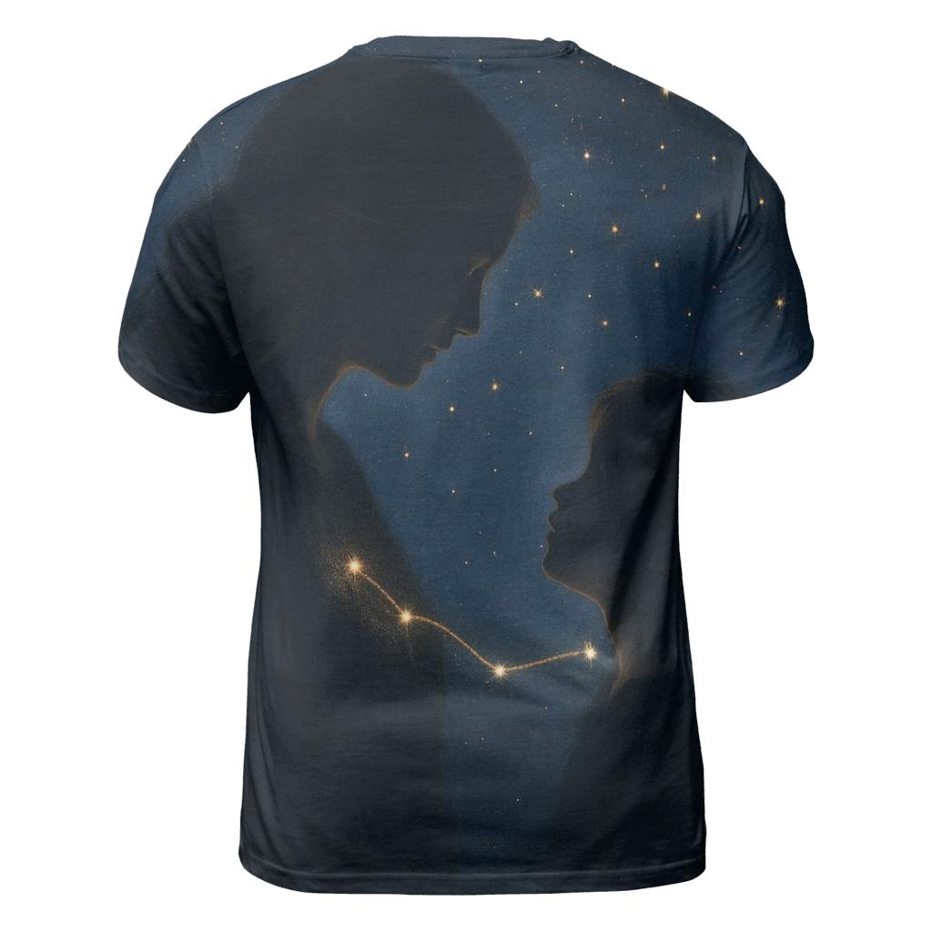 The Constellation Between Two Hearts unique graphic print tees