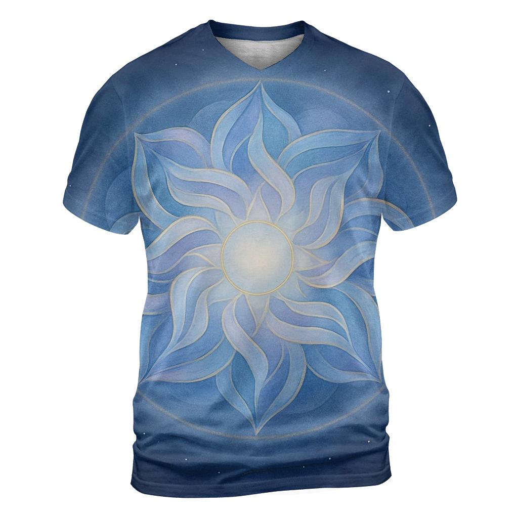 Aurora Breath Mandala statement graphic shirts