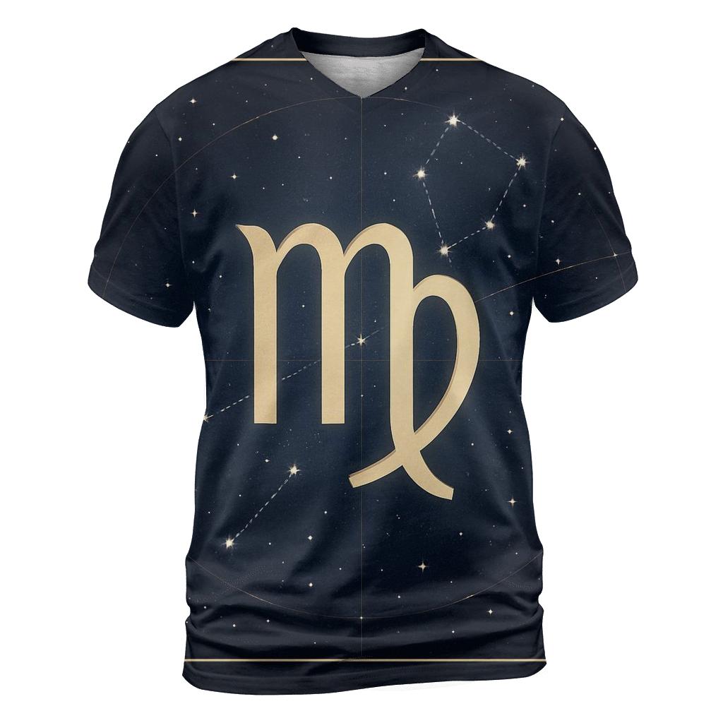 Virgo Mercury Star Atlas Emblem vibrant all-over design tees