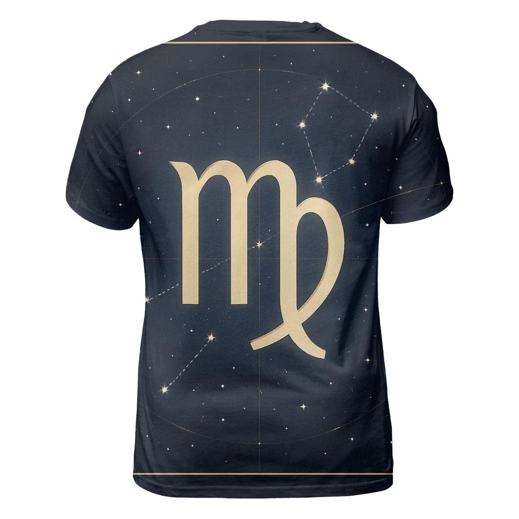 Virgo Mercury Star Atlas Emblem vibrant all-over design tees