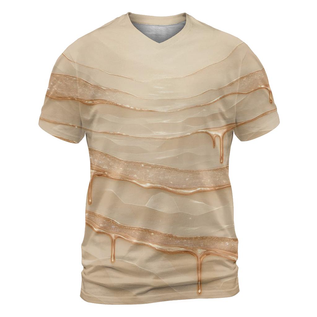 Champagne Facet Tides designer pattern shirts