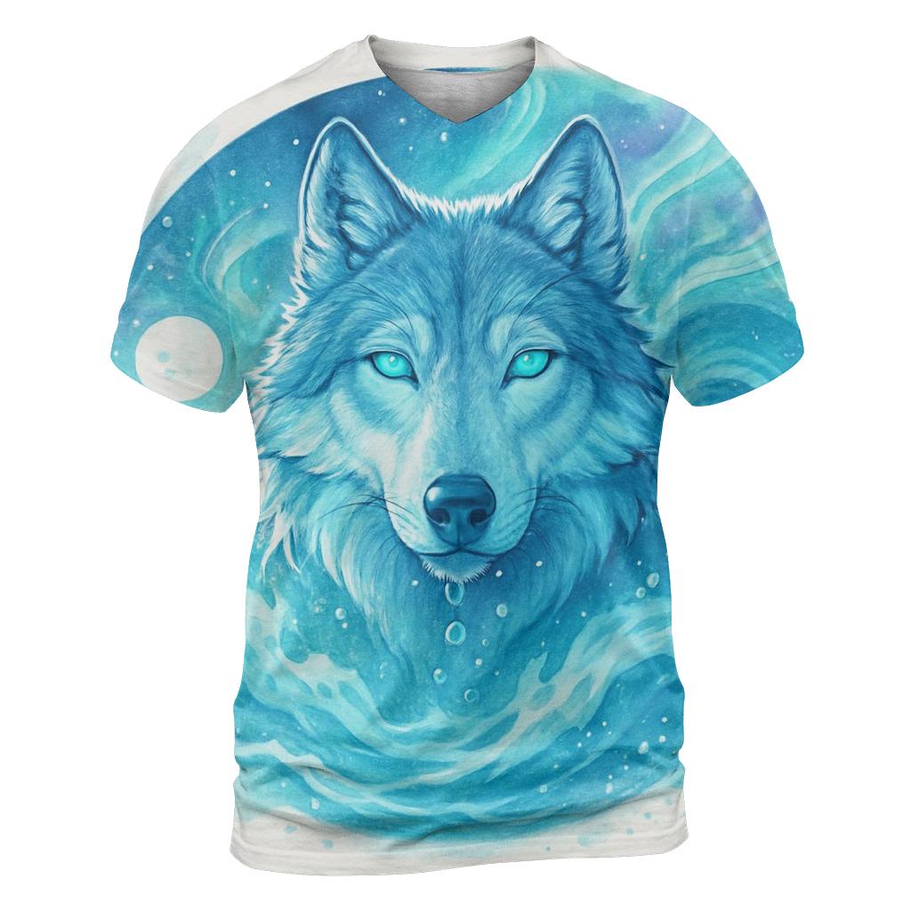 Tideborne Aurora Wolf statement graphic shirts
