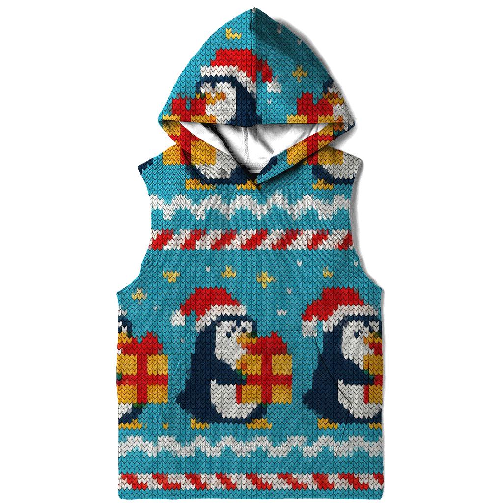 Jolly Penguin Present Parade Design hoodie styles