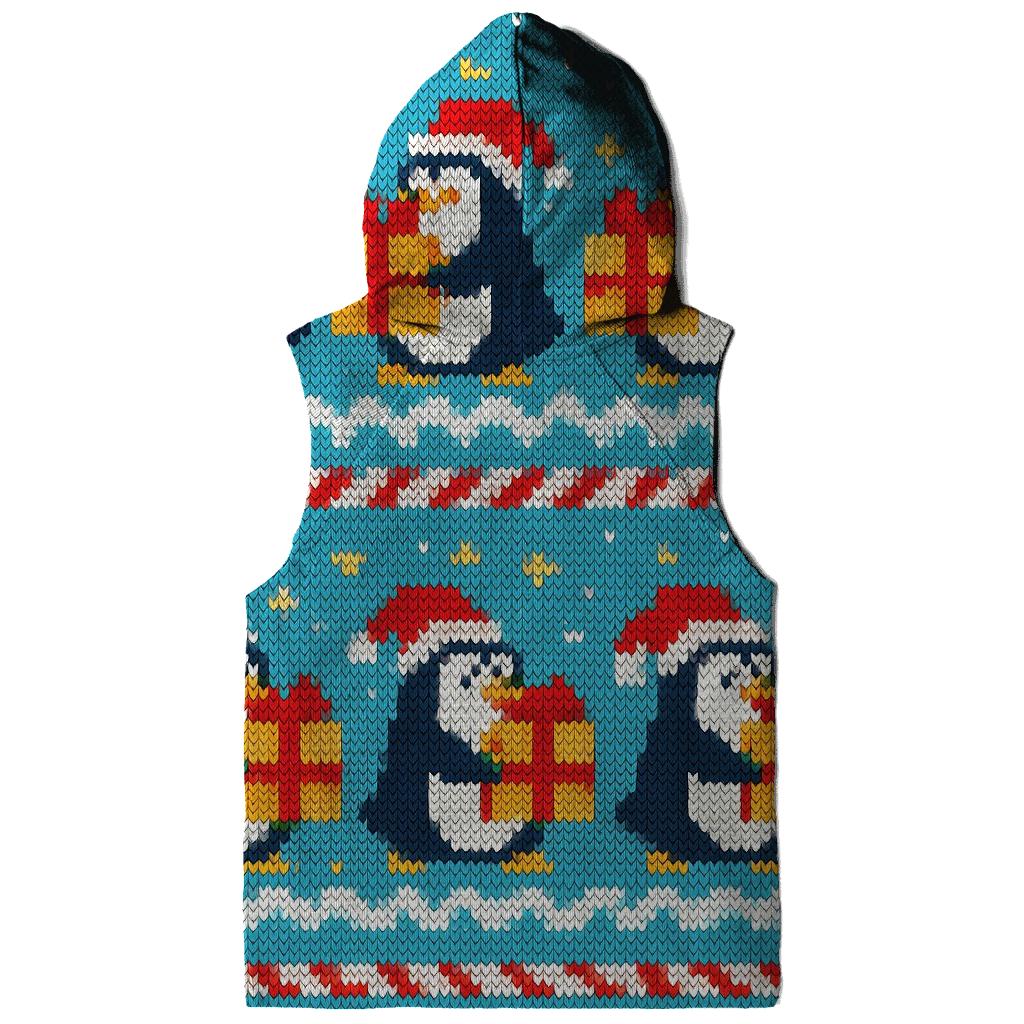 Jolly Penguin Present Parade Design hoodie styles