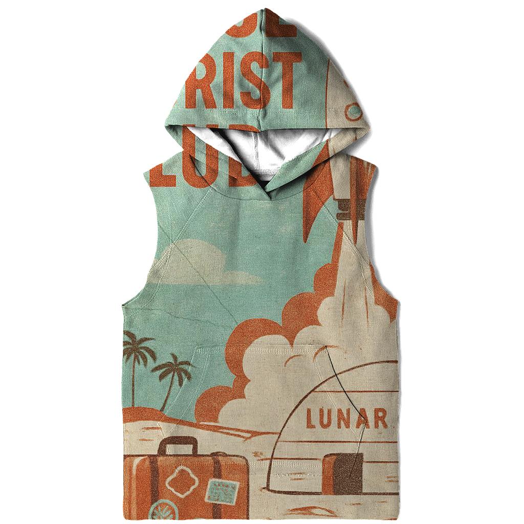 Apollo Era Space Tourist Postcard lightweight hoodies