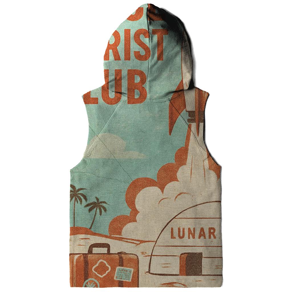 Apollo Era Space Tourist Postcard lightweight hoodies