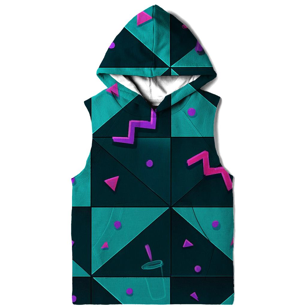 Mall Food Court Neon Tiles hoodie styles
