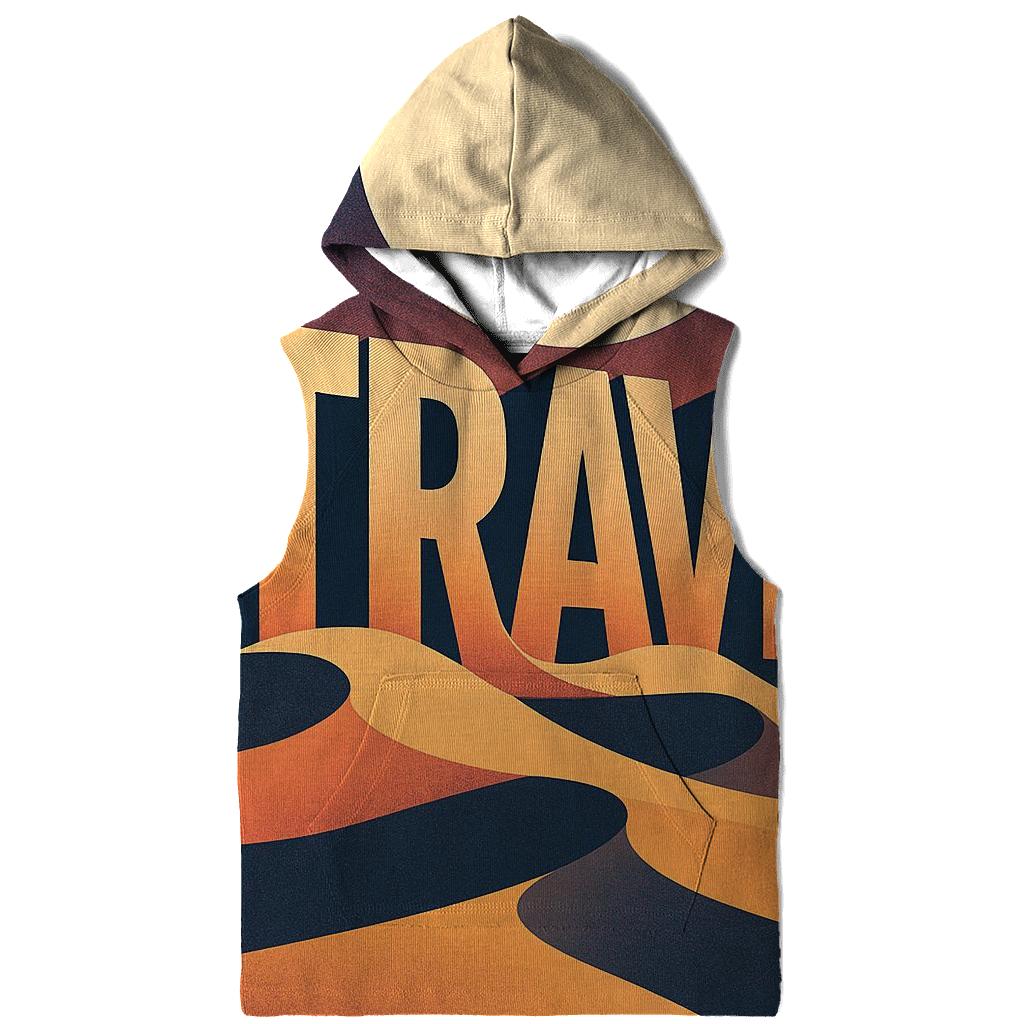 Desert Moon Typography Mirage premium hoodies