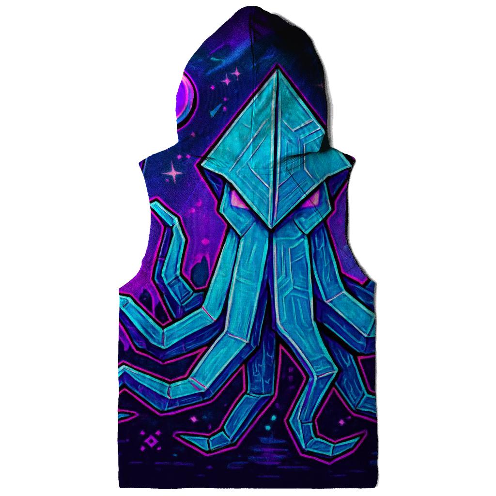 Neon Origami Kraken printed hoodies