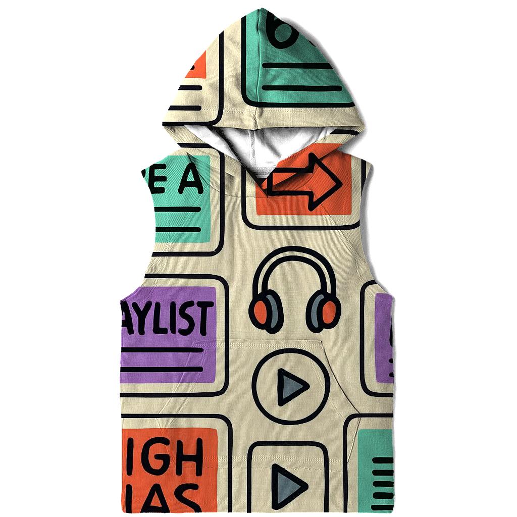 Mixtape Label Sticker Collage graphic hoodies