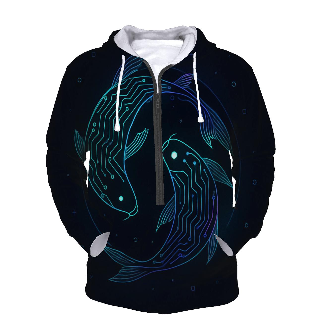 Aurora Circuit Koi premium hoodies