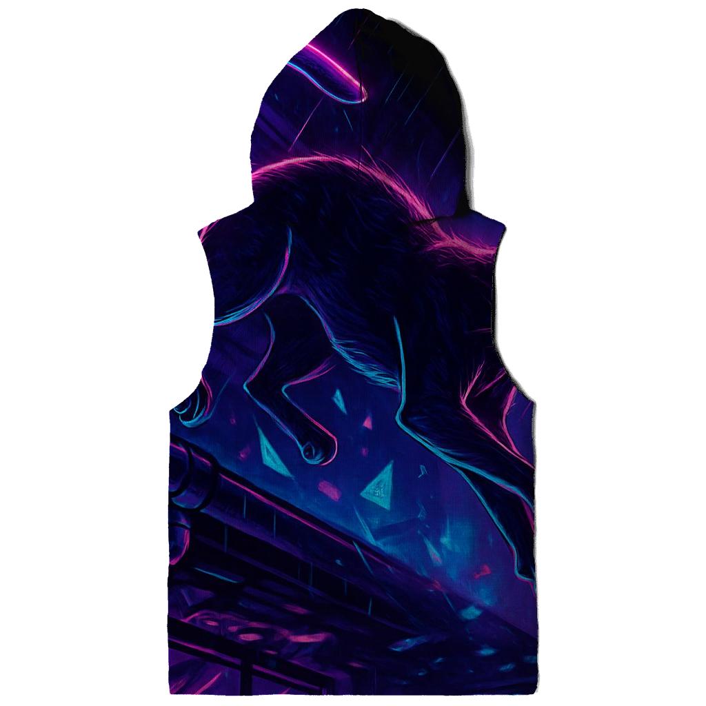 Neon Alley Cipher Cat Courier embroidered hoodies