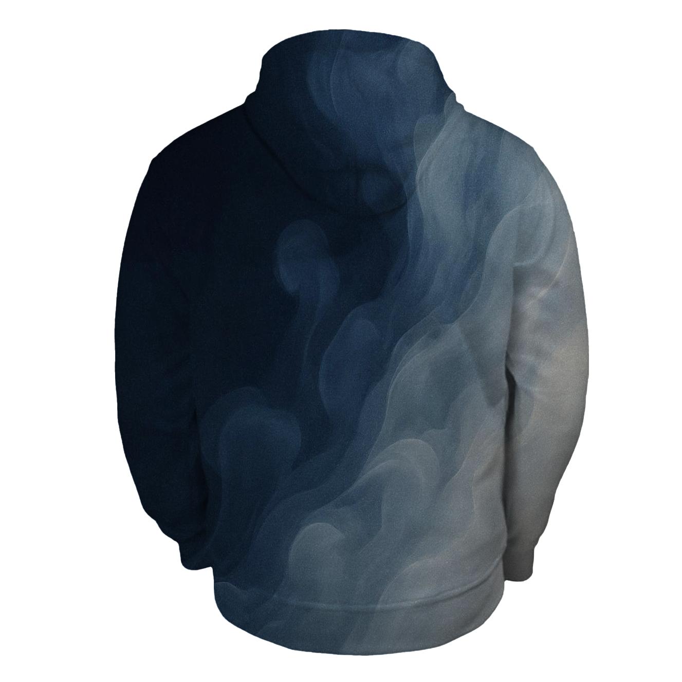 Moonlit Ink Diffusion graphic hoodies