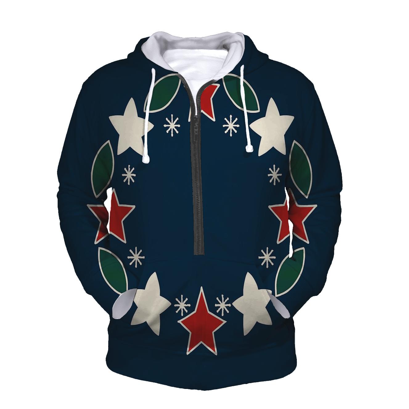Starlit Holly Orbit Wreath hoodie trends