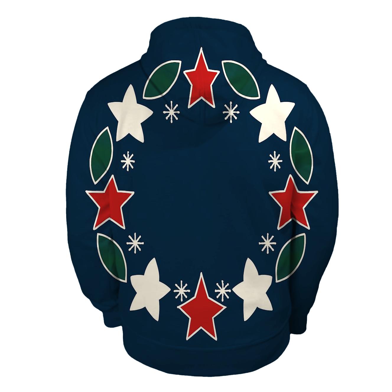 Starlit Holly Orbit Wreath hoodie trends