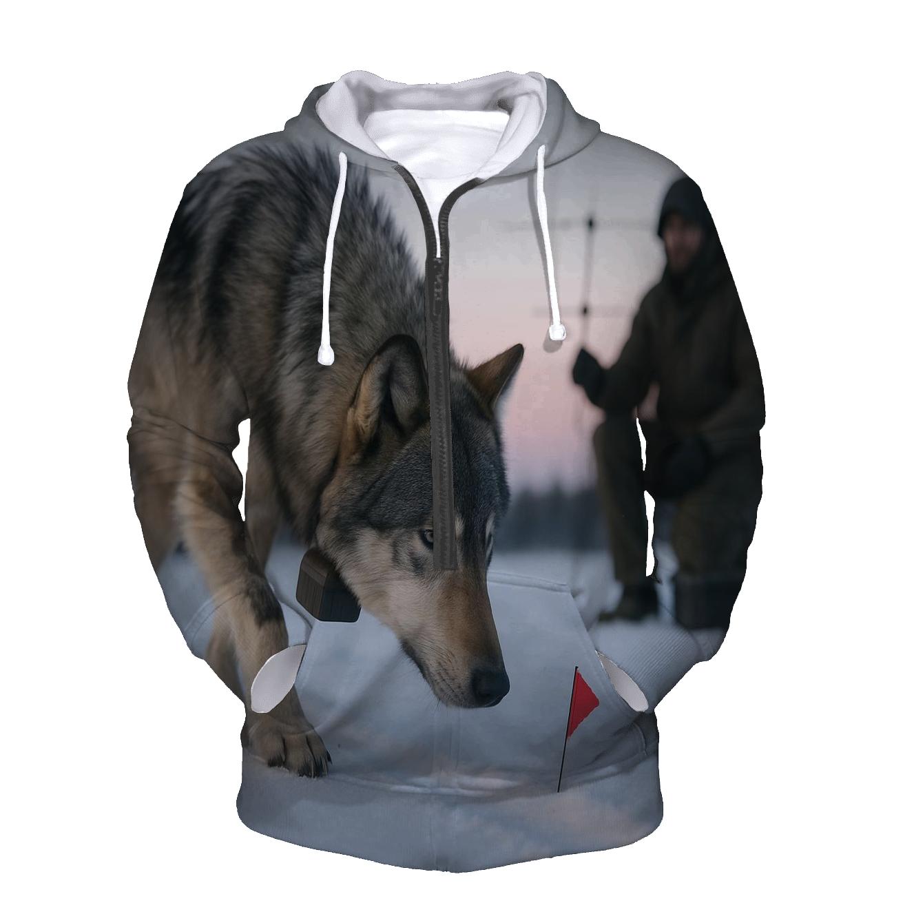 Radio Collared Wolf At Boreal Rewilding Checkpoint hoodie trends