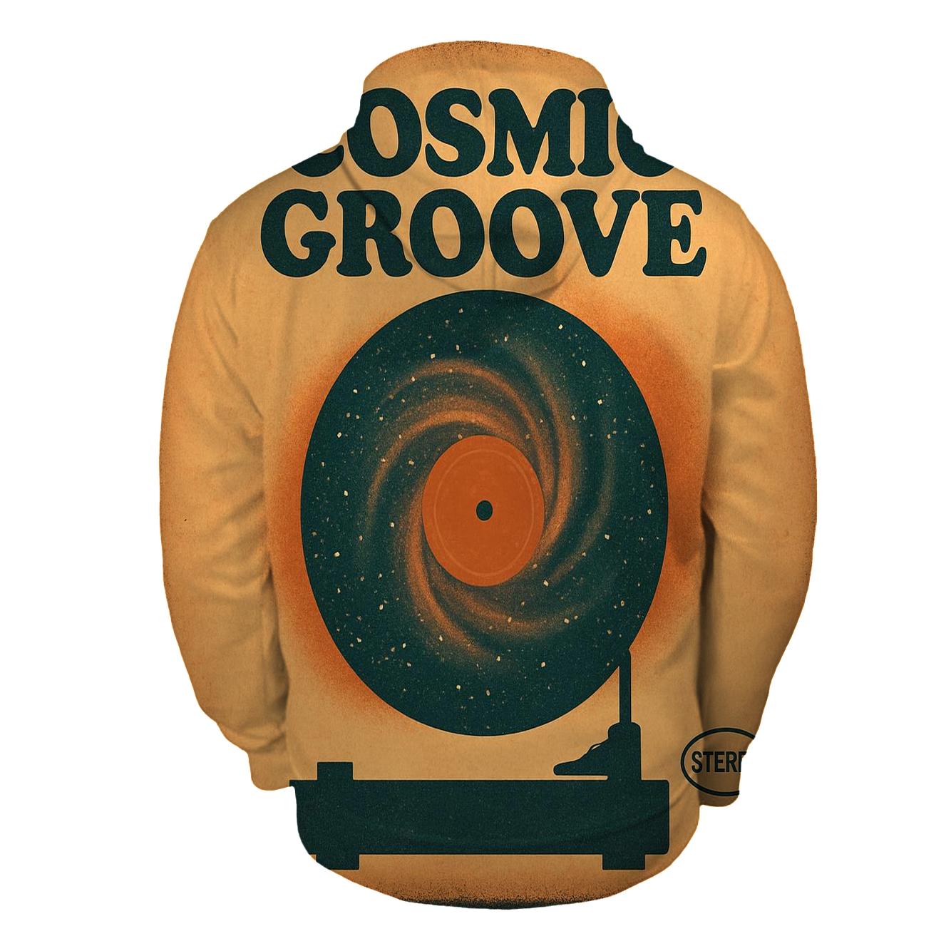 Seventies Vinyl Record Nebula Night hoodie trends