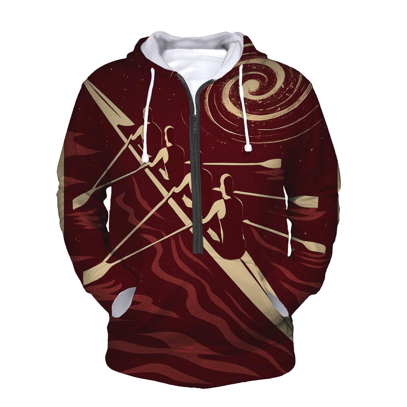 Cosmic Rowing Wake custom hoodies