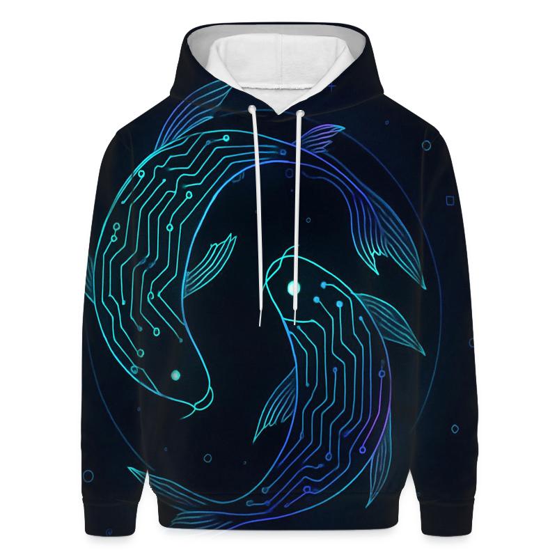Aurora Circuit Koi premium hoodies
