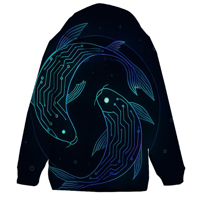 Aurora Circuit Koi premium hoodies
