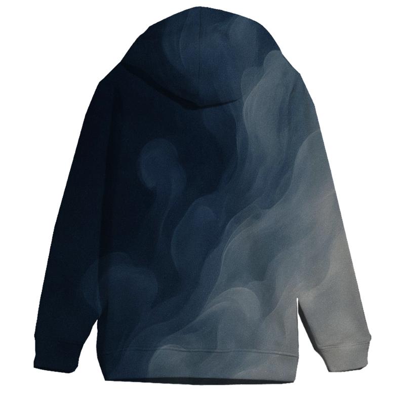 Moonlit Ink Diffusion pullover hoodies