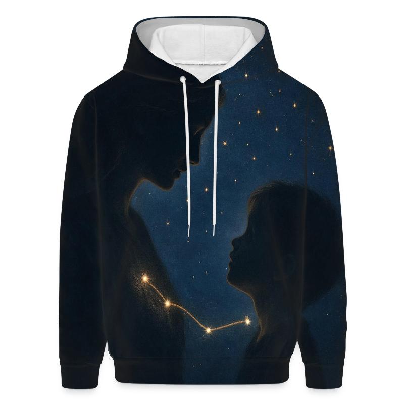 The Constellation Between Two Hearts hoodie designs