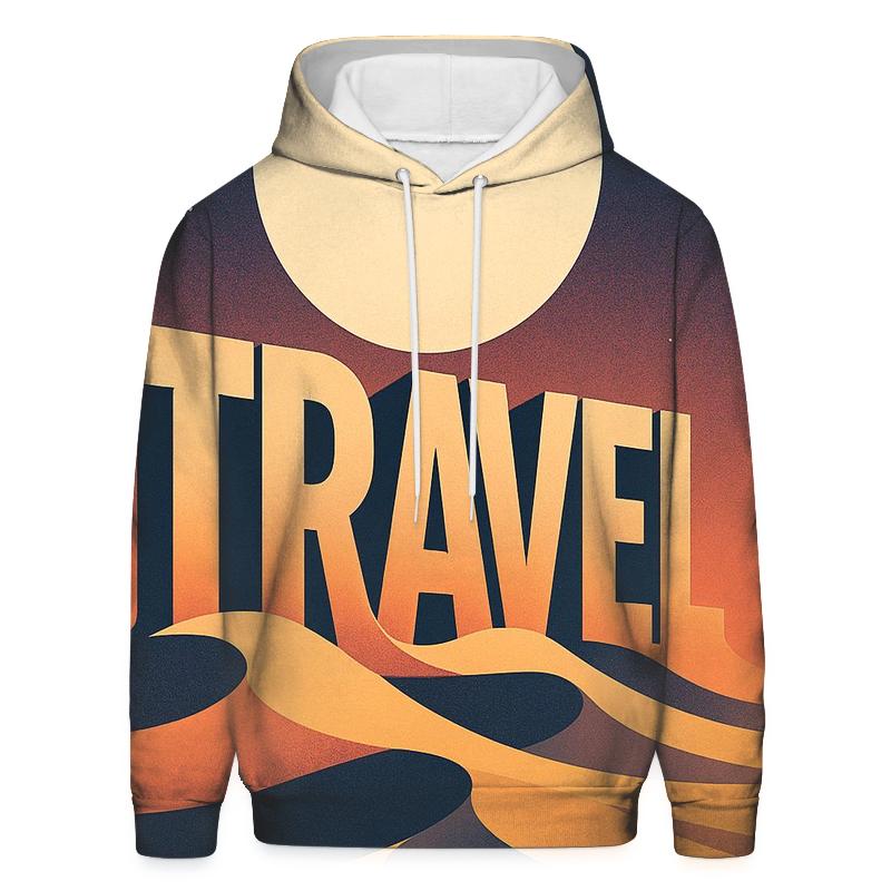 Desert Moon Typography Mirage hoodie trends