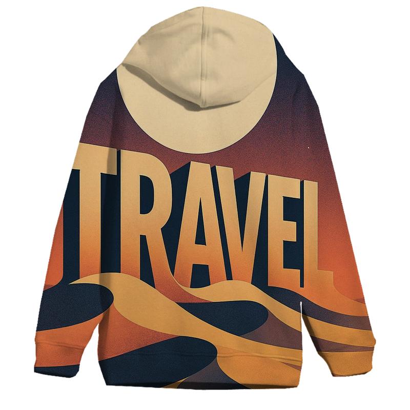 Desert Moon Typography Mirage hoodie trends