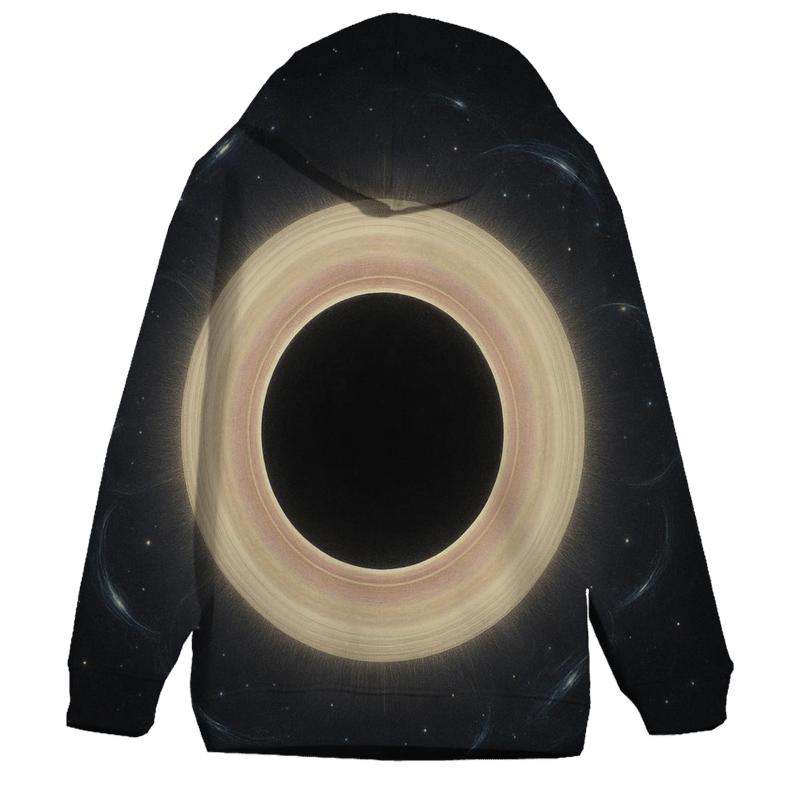 Gravitational Lens Arclets Around An Eclipse Corona printed hoodies