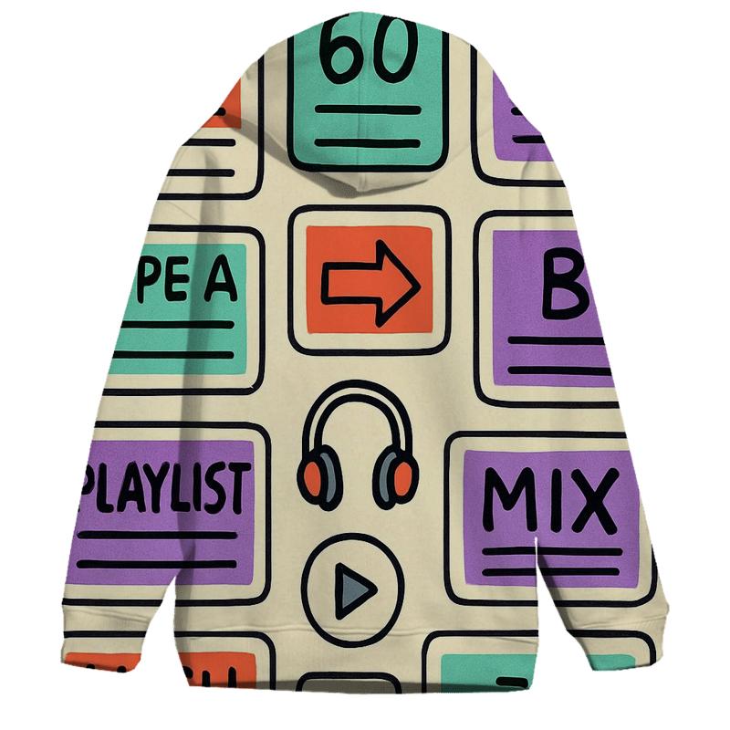 Mixtape Label Sticker Collage hoodies fashion