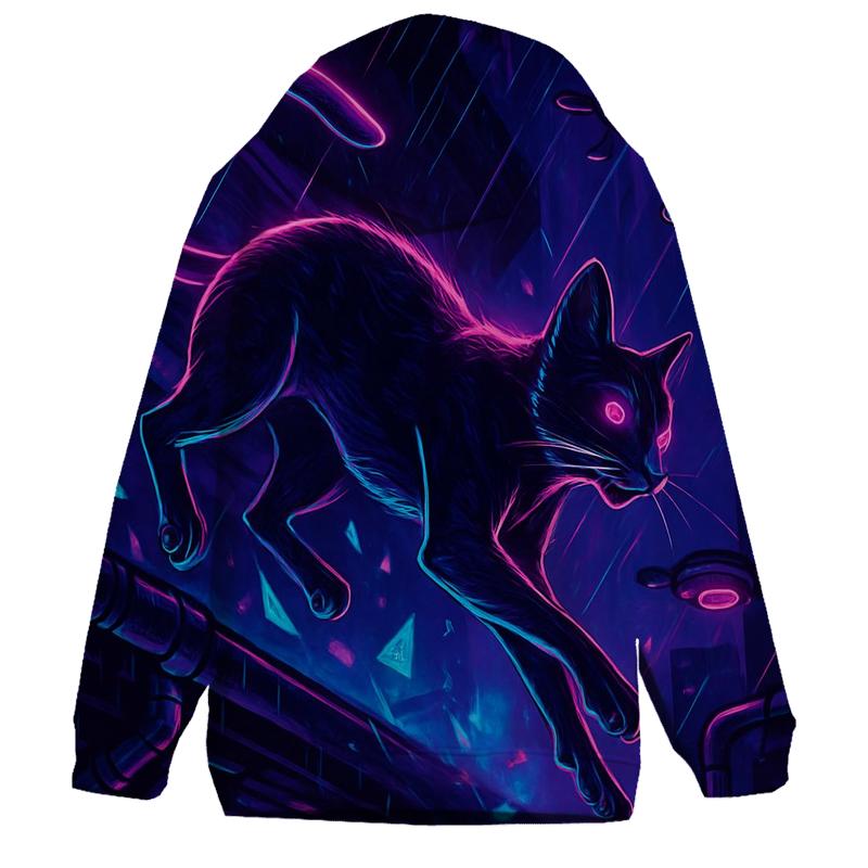 Neon Alley Cipher Cat Courier hoodie styles