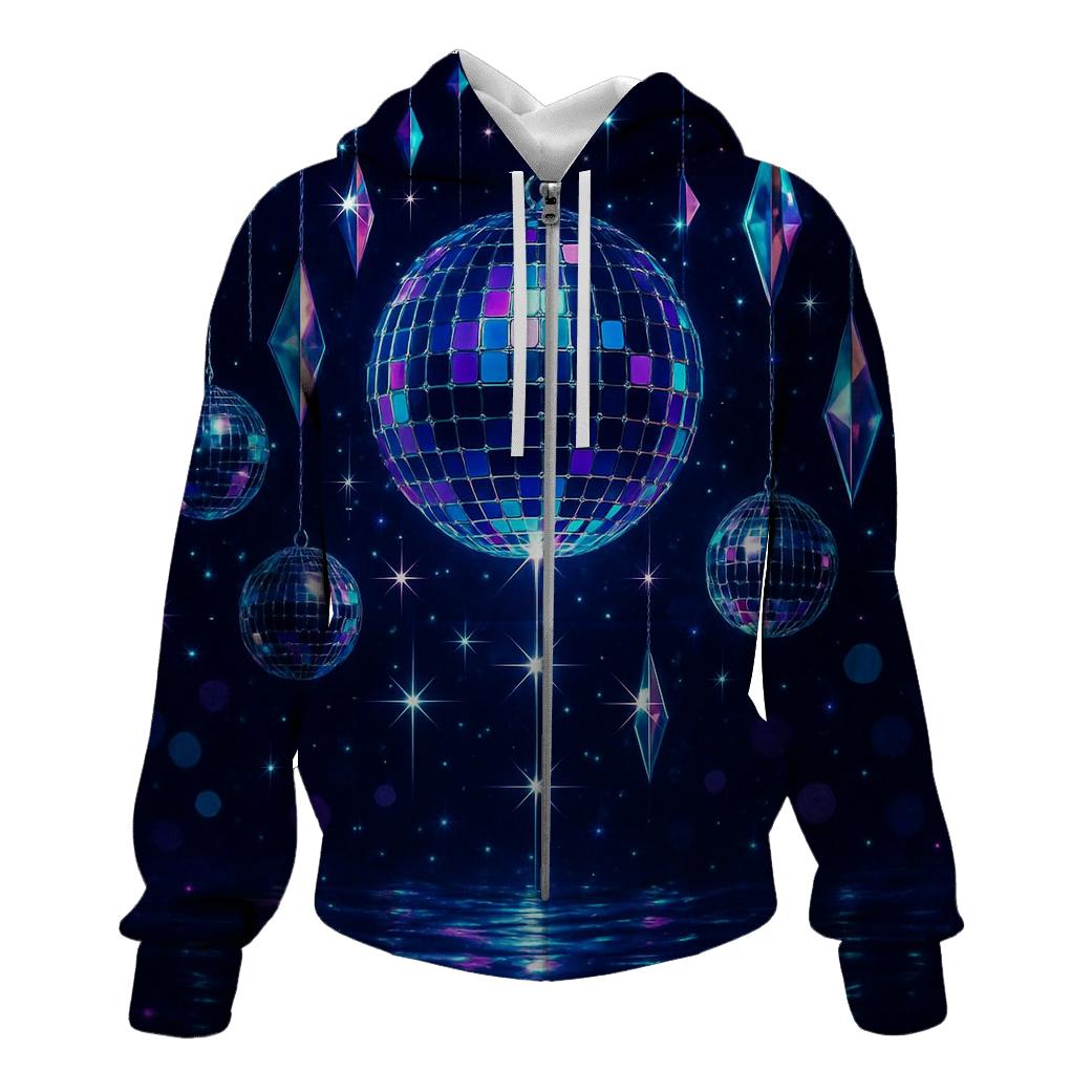 Disco Prism Canopy embroidered hoodies