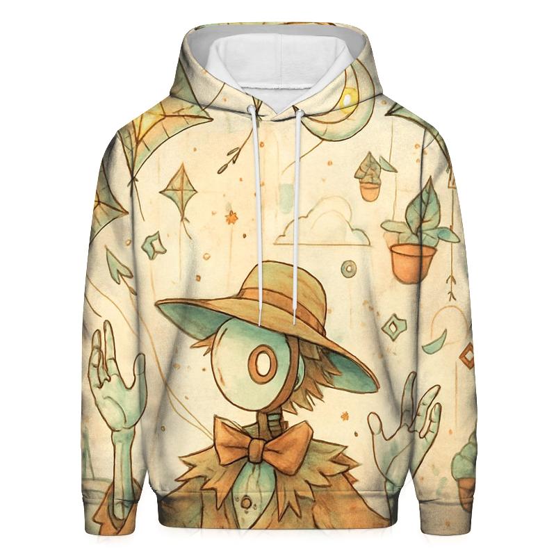 The Clockwork Kite Garden zip-up hoodies