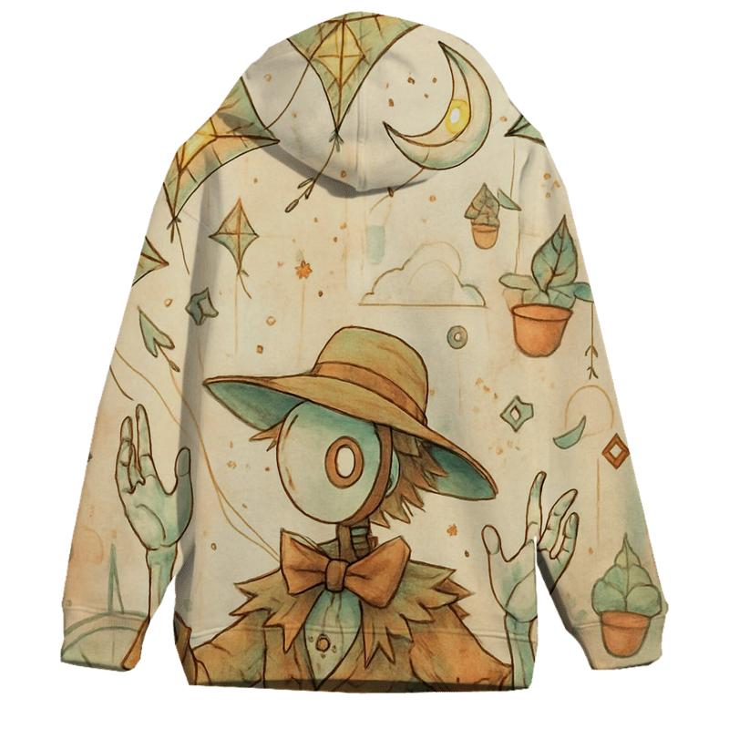 The Clockwork Kite Garden zip-up hoodies